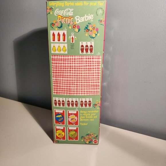1997 Mattel Coca Cola PICNIC BARBIE Doll Vintage #19626 New in Box - Picture 5 of 7